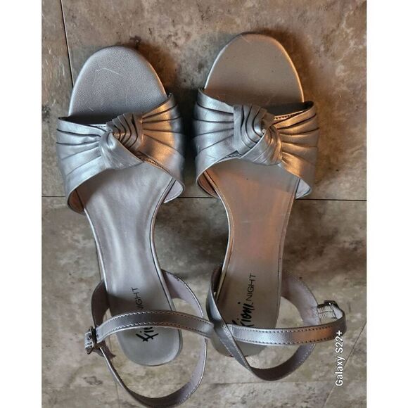SL Fioni Night dressy silver vintage sandles - Picture 1 of 11